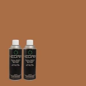 Hedrix 11 oz. Match of PMD-88 Sorrel Brown Low Lustre Custom Spray Paint (2-Pack) - PMD-88