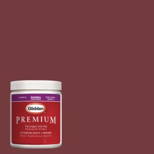 Glidden Premium 8 oz. #HDGR52 Classic Burgundy Latex Interior Paint Tester - HDGR52-08P