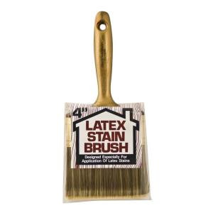 Wooster 4 in. Flat Latex Stain Brush - 0040530040