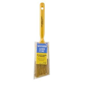 Wooster 1-1/2 in. Amber Fong Angle Sash Bristle Brush - 0012330014
