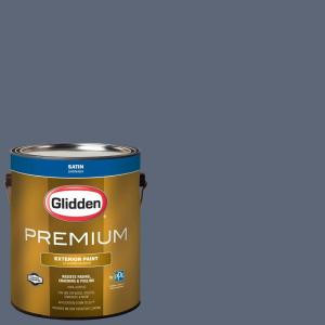 Glidden Premium 1-gal. #HDGV39U Blue Heron Satin Latex Exterior Paint - HDGV39UPX-01SA