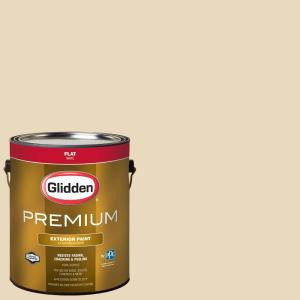 Glidden Premium 1-gal. #HDGO61 Parchment Flat Latex Exterior Paint - HDGO61PX-01F
