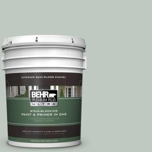 BEHR Premium Plus Ultra 5-gal. #N420-2 Mountain Falls Semi-Gloss Enamel Exterior Paint - 585005