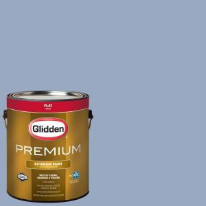 Glidden Premium 1-gal. #HDGV33U Frosted Blueberry Flat Latex Exterior Paint - HDGV33UPX-01F
