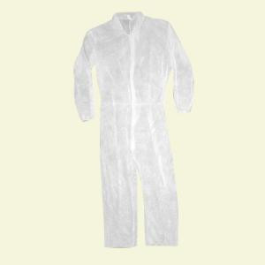Trimaco Medium Polypropylene Coverall with Elastic Back and Wrists - 09901