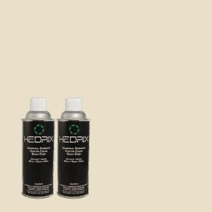Hedrix 11 oz. Match of PPU7-16 Vintage Linen Semi-Gloss Custom Spray Paint (2-Pack) - SG02-PPU7-16