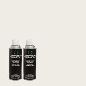 Hedrix 11 oz. Match of PPU12-12 Gallery White Semi-Gloss Custom Spray Paint (8-Pack) - SG08-PPU12-12