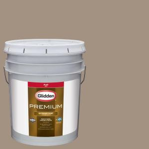 Glidden Premium 5-gal. #HDGWN25D Wright Stone Tan Flat Latex Exterior Paint - HDGWN25DPX-05F