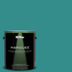 BEHR MARQUEE Home Decorators Collection 1-gal. #HDC-FL13-12 Taos Turquoise Semi-Gloss Enamel Exterior Paint - 545301