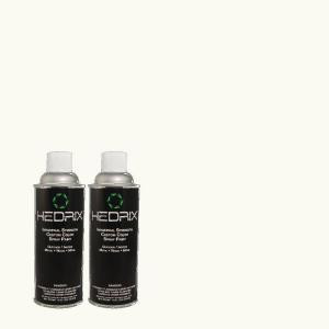 Hedrix 11 oz. Match of PPU18-6 Ultra Pure White Flat Custom Spray Paint (8-Pack) - F08-PPU18-6
