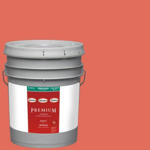 Glidden Premium 5-gal. #HDGO01 Orange Tiger Lily Semi-Gloss Latex Interior Paint with Primer - HDGO01P-05S