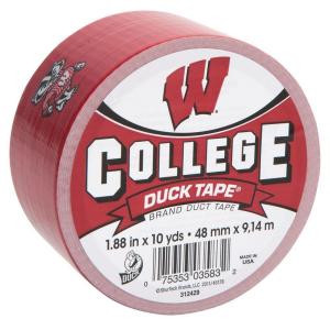 Duck College 1-7/8 in. x 10 yds. University of Wisconsin Duct Tape - 240287