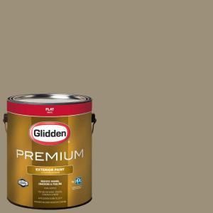 Glidden Premium 1-gal. #HDGWN59D Canyon Floor Tan Flat Latex Exterior Paint - HDGWN59DPX-01F