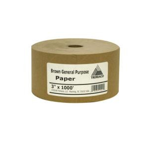 Easy Mask 3 in. x 1000 ft. Brown Masking Paper - 12101