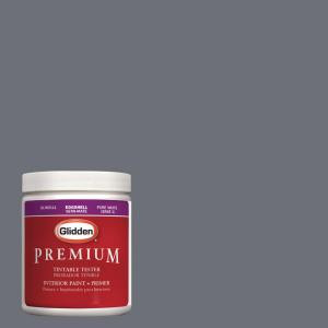Glidden Premium 8 oz. #HDGCN39 Charcoal Coast Latex Interior Paint Tester - HDGCN39-08P