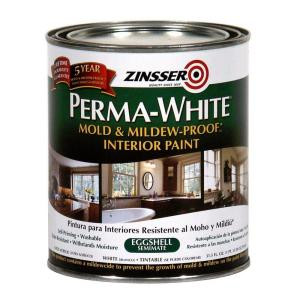 Zinsser 1-qt. Perma-White Mold and Mildew-Proof Eggshell Interior Paint (Case of 6) - 2774