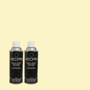 Hedrix 11 oz. Match of 400A-1 Candlelight Yellow Low Lustre Custom Spray Paint (2-Pack) - 400A-1