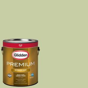 Glidden Premium 1-gal. #HDGG33U Green Garland Flat Latex Exterior Paint - HDGG33UPX-01F
