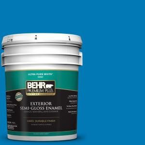 BEHR Premium Plus 5-gal. #P500-6 Deep River Semi-Gloss Enamel Exterior Paint - 534005