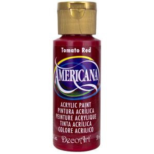 DecoArt Americana 2 oz. Tomato Red Acrylic Paint - DA169-3