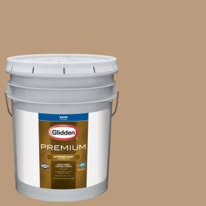 Glidden Premium 5-gal. #HDGWN20 Warm Caramel Satin Latex Exterior Paint - HDGWN20PX-05SA