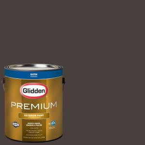 Glidden Premium 1-gal. #HDGWN13D Western Charcoal Satin Latex Exterior Paint - HDGWN13DPX-01SA