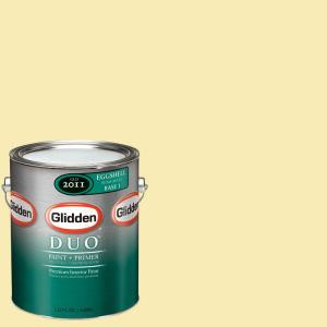 Glidden DUO 1-gal. #GLY18-01E Freshcut Honeydew Eggshell Interior Paint with Primer - GLY18-01E