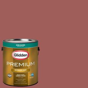 Glidden Premium 1-gal. #HDGR64U Country Baked Beans Semi-Gloss Latex Exterior Paint - HDGR64UPX-01S