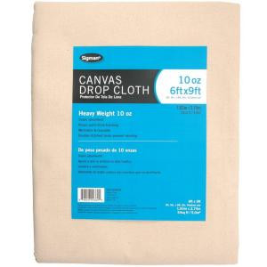 Sigman 5 ft. 9 in. x 8 ft. 9 in., 10 oz. Canvas Drop Cloth - CD100609