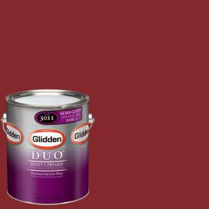 Glidden Team Colors 1-gal. #NFL-181A NFL San Francisco 49ers Red Semi-Gloss Interior Paint and Primer - NFL-181A-SG 01