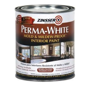 Zinsser 1-qt. Perma-White Mold and Mildew-Proof Semi-Gloss Interior Paint (Case of 6) - 2754