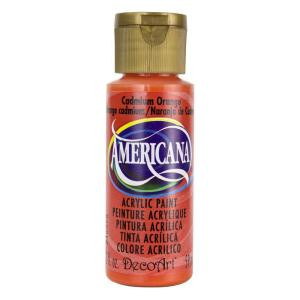 DecoArt Americana 2 oz. Cadmium Orange Acrylic Paint - DAO14-3