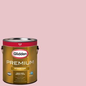 Glidden Premium 1-gal. #HDGR19U Sweetheart Rose Flat Latex Exterior Paint - HDGR19UPX-01F