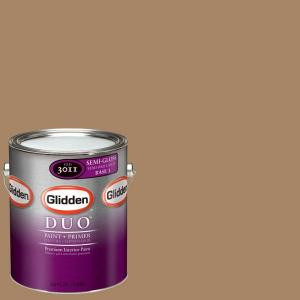 Glidden DUO 1-gal. #GLN02 Gentle Fawn Semi-Gloss Interior Paint with Primer - GLN02-01S