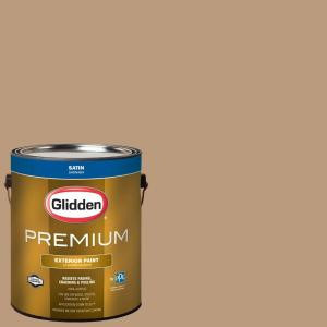 Glidden Premium 1-gal. #HDGWN20 Warm Caramel Satin Latex Exterior Paint - HDGWN20PX-01SA