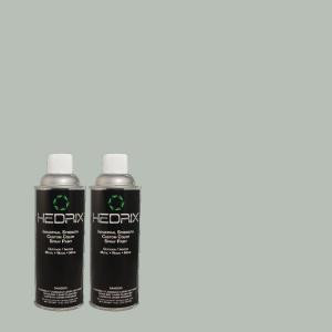 Hedrix 11 oz. Match of MQ6-4 Gray Wool Flat Custom Spray Paint (8-Pack) - F08-MQ6-4
