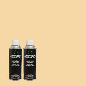 Hedrix 11 oz. Match of 2A11-3 Mustard Grain Semi-Gloss Custom Spray Paint (2-Pack) - SG02-2A11-3