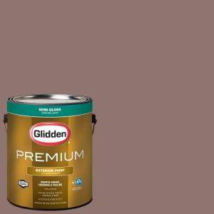 Glidden Premium 1-gal. #HDGWN12U Old Leather Book Semi-Gloss Latex Exterior Paint - HDGWN12UPX-01S