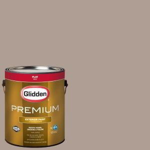 Glidden Premium 1-gal. #HDGWN10D Creamy Hot Cocoa Flat Latex Exterior Paint - HDGWN10DPX-01F