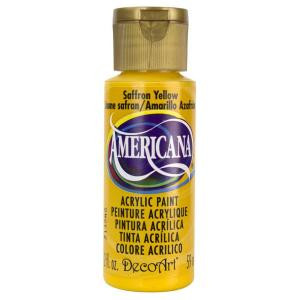 DecoArt Americana 2 oz. Saffron Yellow Acrylic Paint - DA273-3