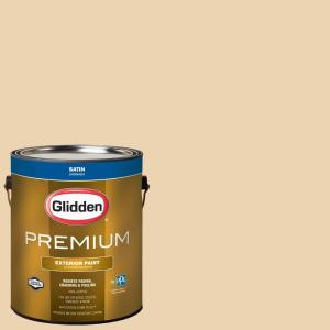 Glidden Premium 1-gal. #HDGY10 Ivory Cream Satin Latex Exterior Paint - HDGY10PX-01SA