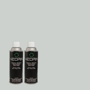 Hedrix 11 oz. Match of MQ3-58 Alice White Flat Custom Spray Paint (8-Pack) - F08-MQ3-58