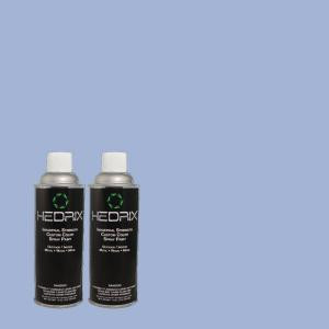 Hedrix 11 oz. Match of PPU15-12 Bluebird Low Lustre Custom Spray Paint (2-Pack) - LL02-PPU15-12