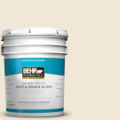 BEHR Premium Plus 5-gal. #YL-W8 Yucca White Satin Enamel Interior Paint - 705005