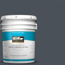 BEHR Premium Plus 5-gal. #T15-2 Seared Gray Zero VOC Satin Enamel Interior Paint - 730005