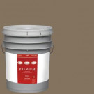 Glidden Premium 5-gal. #HDGWN34D Le Chateau Brown Flat Latex Interior Paint with Primer - HDGWN34DP-05F