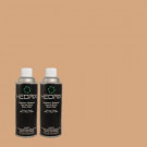 Hedrix 11 oz. Match of PMD-76 Sienna Buff Semi-Gloss Custom Spray Paint (2-Pack) - SG02-PMD-76
