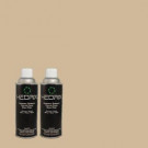 Hedrix 11 oz. Match of QE-28 Ranch Tan Flat Custom Spray Paint (2-Pack) - F02-QE-28