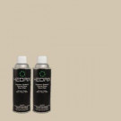 Hedrix 11 oz. Match of C40-51 Bleached Ash Gloss Custom Spray Paint (2-Pack) - G02-C40-51