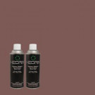 Hedrix 11 oz. Match of 3B33-6 Night Edition Flat Custom Spray Paint (2-Pack) - F02-3B33-6